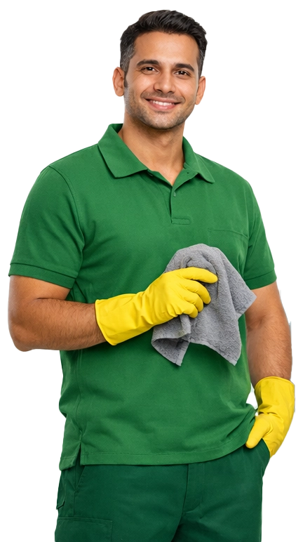 Sri Balaji water tank cleaning team member in uniform